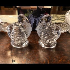 Shannon Crystal turkey salt and paper shaker